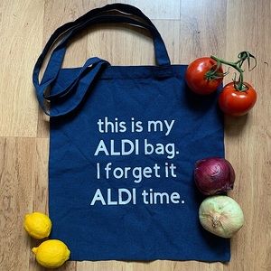 “This is my ALDI bag” reusable shopping bag